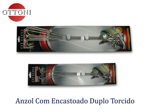 Anzol Encastoado Torcido